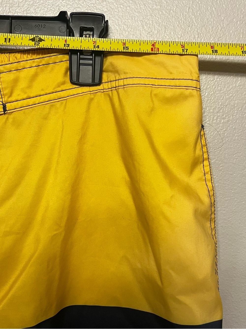 Polo by Ralph Lauren Yellow Navy White Striped Swim Trunks XL Color block Beach - Picture 10 of 11